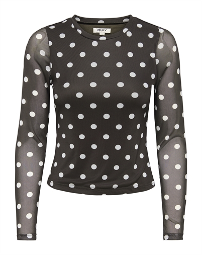 Only - ONLNova Mesh Langarmshirt - Coffee Bean
